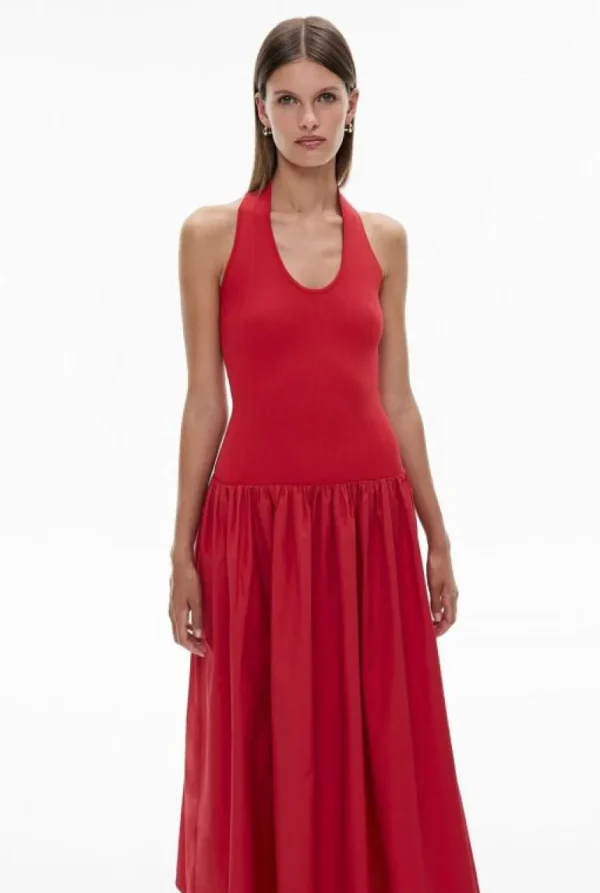 Dresses^Witchery Scoop Spliced Dress FlameRed