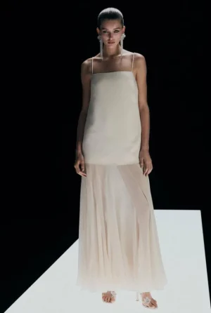 Sale | Dresses^Witchery Sheer Contrast Maxi Eggshell