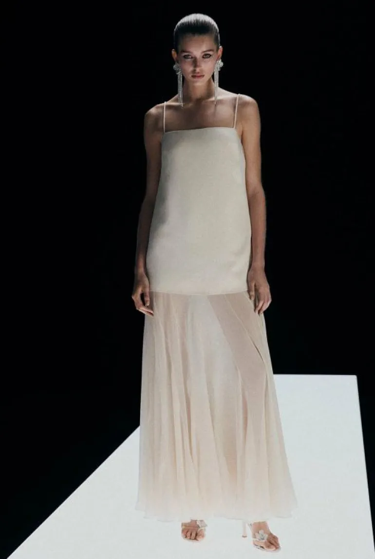 Sale | Dresses^Witchery Sheer Contrast Maxi Eggshell