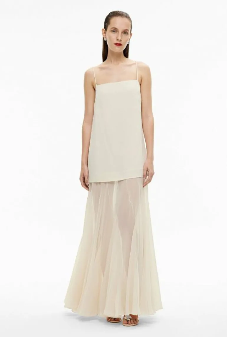 Sale | Dresses^Witchery Sheer Contrast Maxi Eggshell