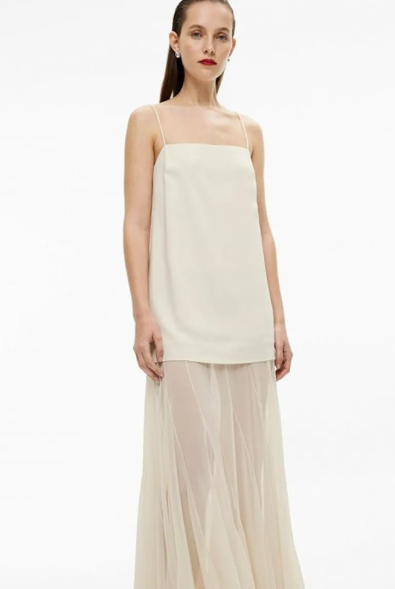Sale | Dresses^Witchery Sheer Contrast Maxi Eggshell