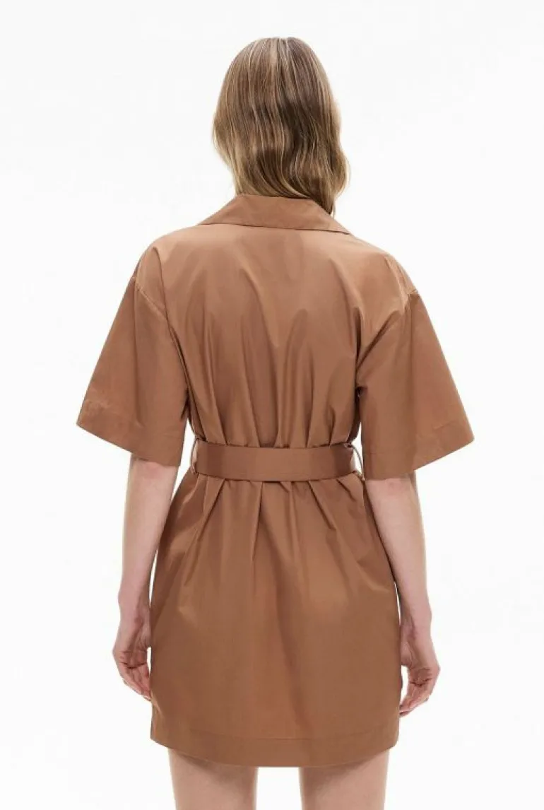 Sale | Dresses^Witchery Short Sleeve Mini Shirt Dress Tangerine