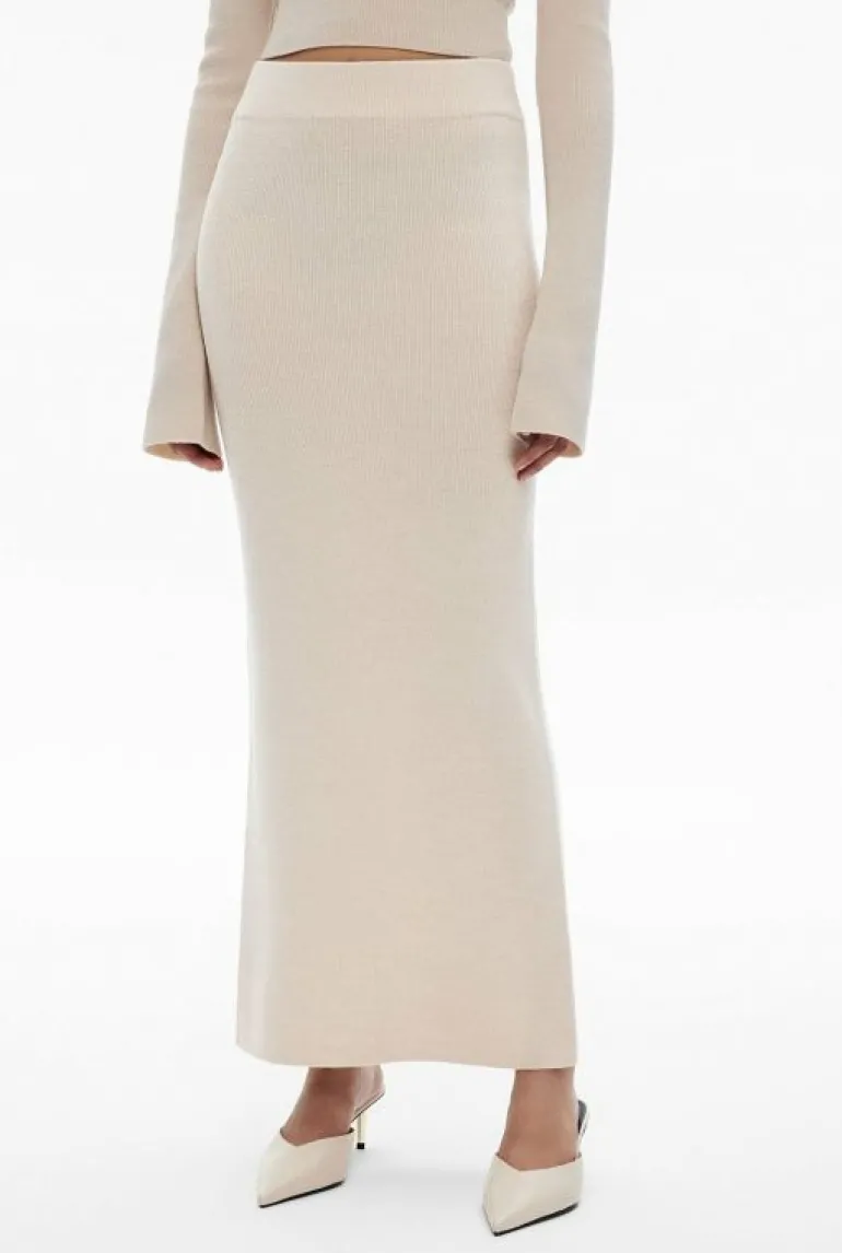 Sale | Skirts^Witchery Slim Knit Midi Skirt StoneMelange