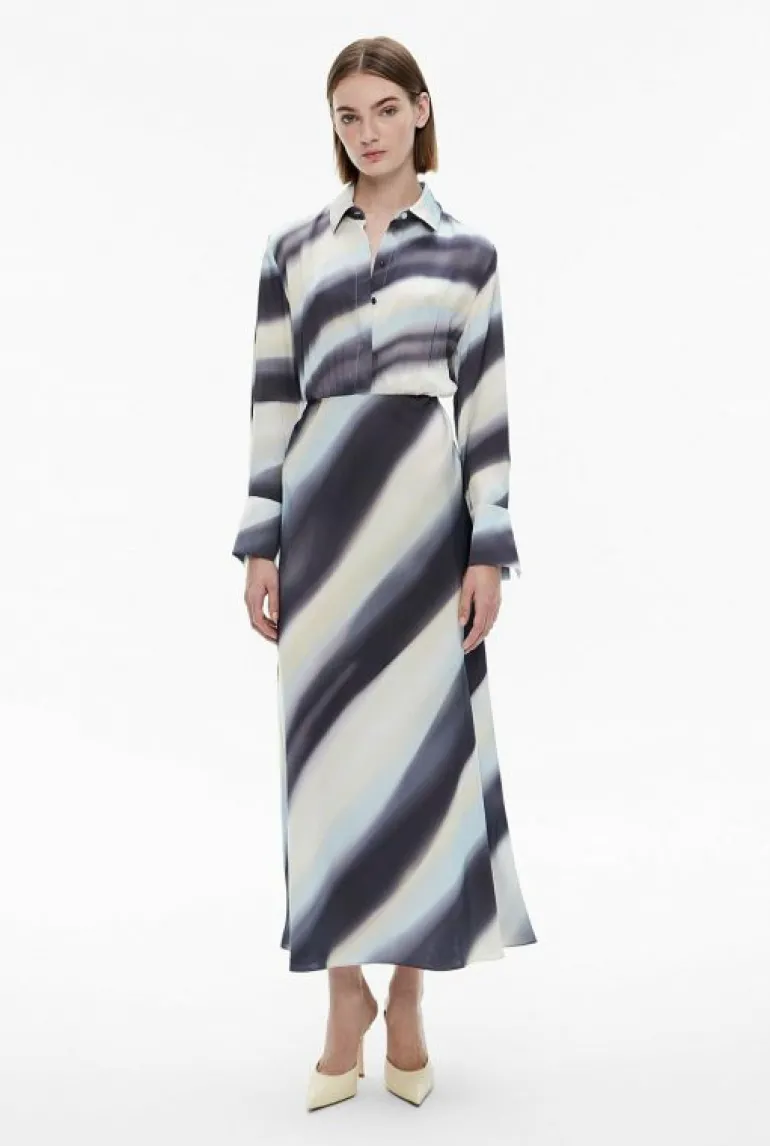 Sale | Dresses^Witchery Split Maxi Shirt Dress EclipseBlue