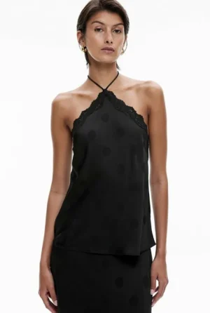 Tops & T Shirts | Shirts^Witchery Spot Halter Top BlackSpot