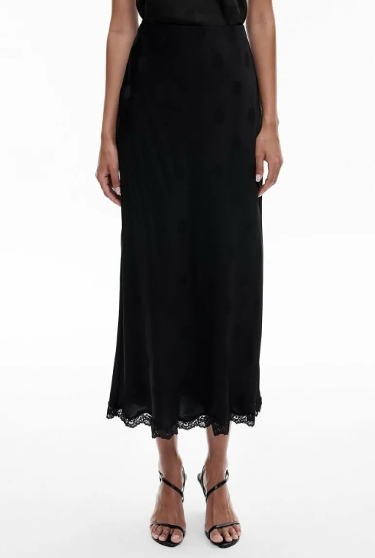 Skirts^Witchery Spot Maxi Skirt BlackSpot