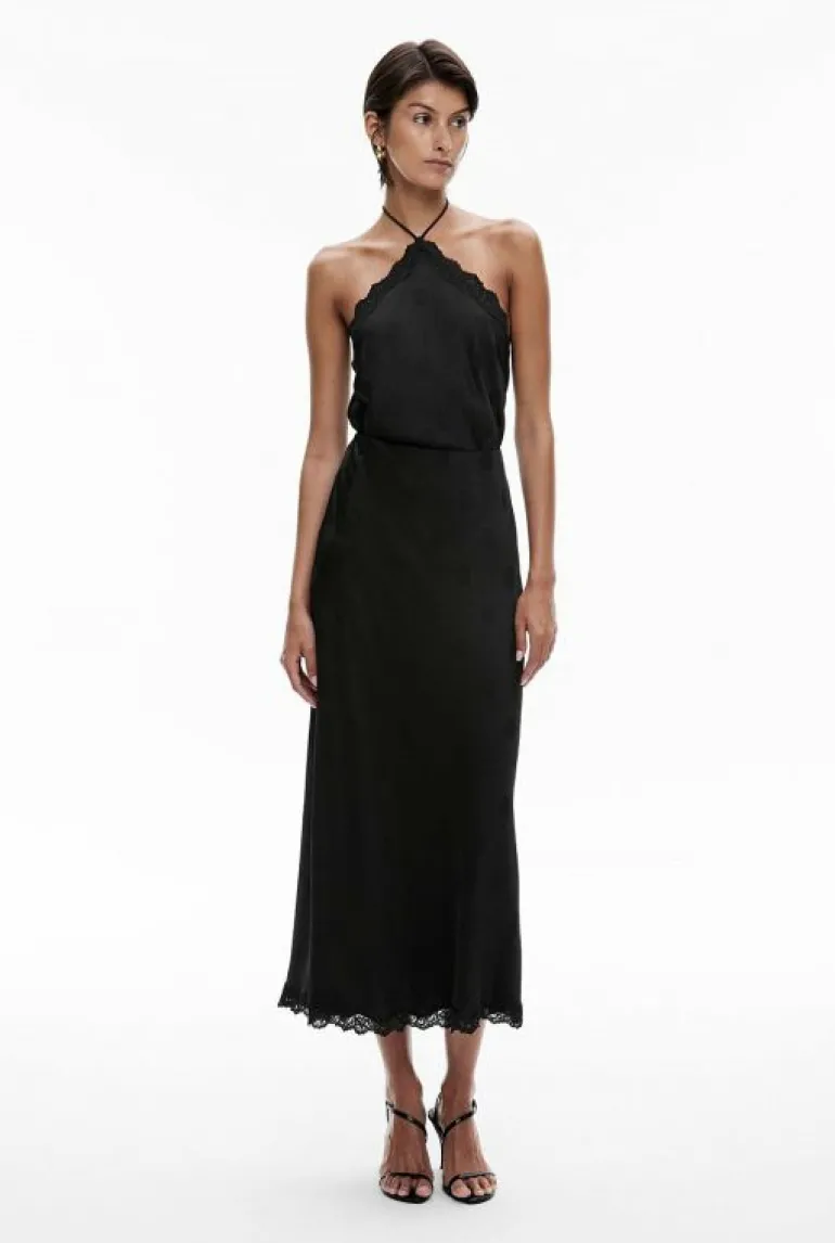 Skirts^Witchery Spot Maxi Skirt BlackSpot
