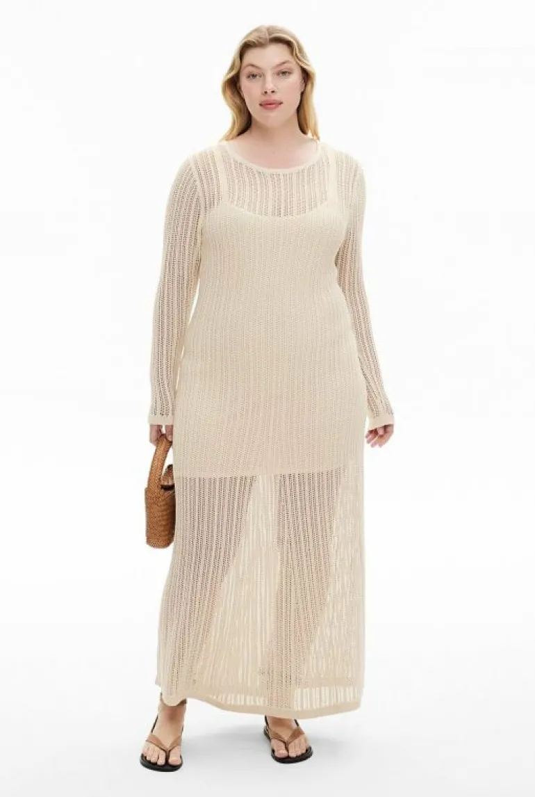 Sale | Dresses^Witchery Stitch Detail Knit Dress Vanilla