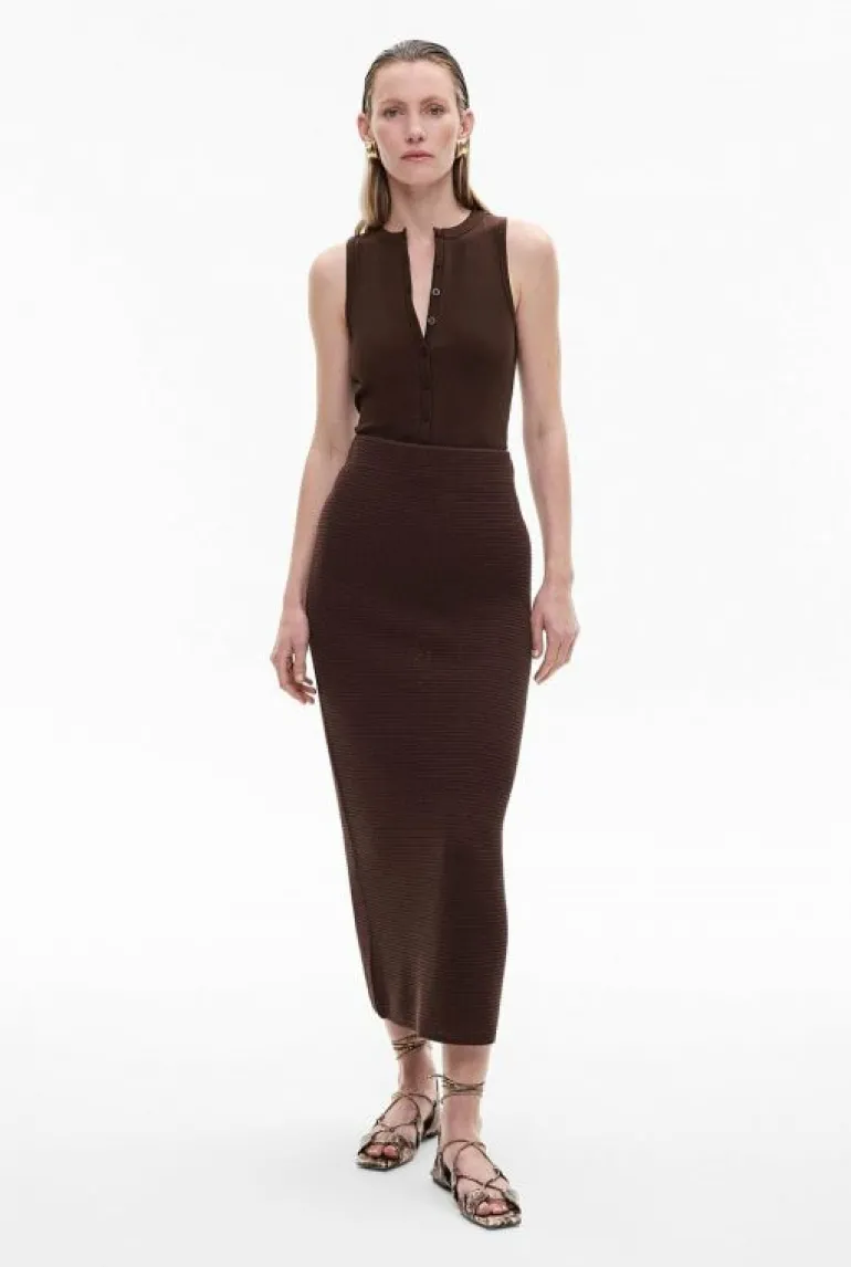 Sale | Skirts^Witchery Stitch Knit Skirt ChocolateBrown