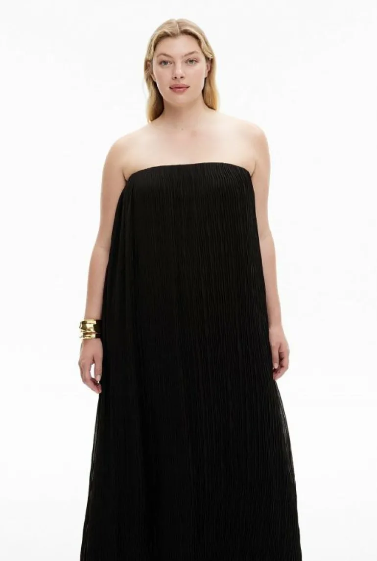 Sale | Dresses^Witchery Strapless Crinkle Dress Black
