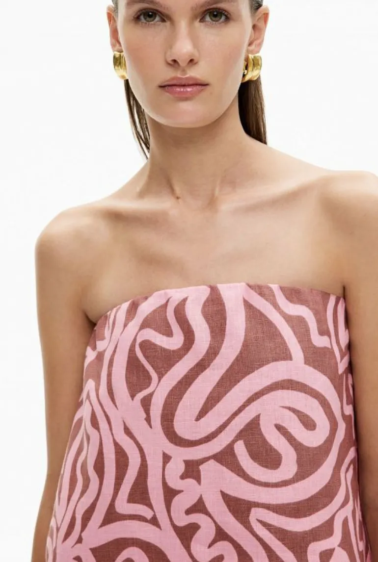 Shirts^Witchery Strapless Linen Top RosewoodPrint
