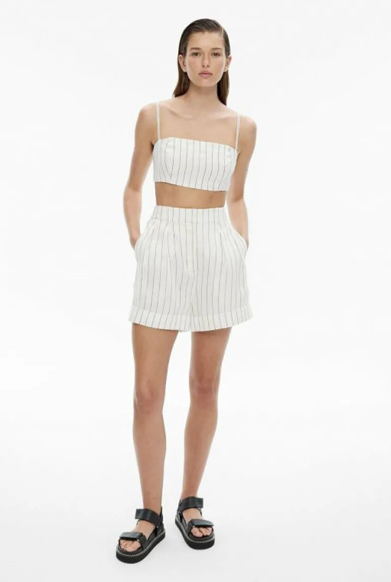 Sale | Tops & T Shirts^Witchery Stripe Crop Bodice Blanc