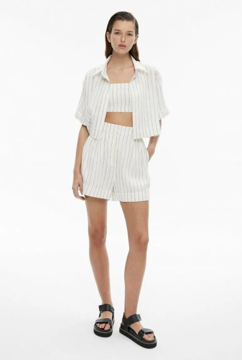 Sale | Tops & T Shirts^Witchery Stripe Crop Bodice Blanc
