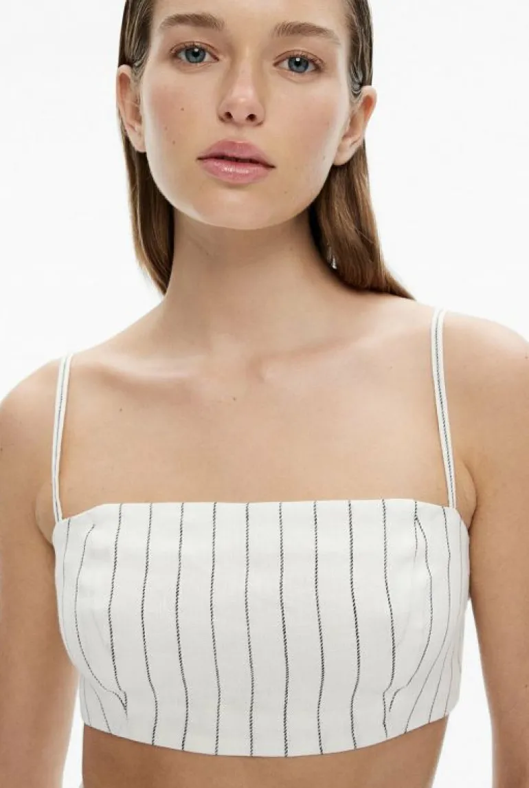 Sale | Tops & T Shirts^Witchery Stripe Crop Bodice Blanc