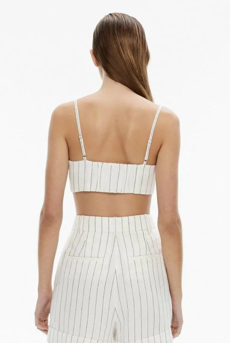 Sale | Tops & T Shirts^Witchery Stripe Crop Bodice Blanc