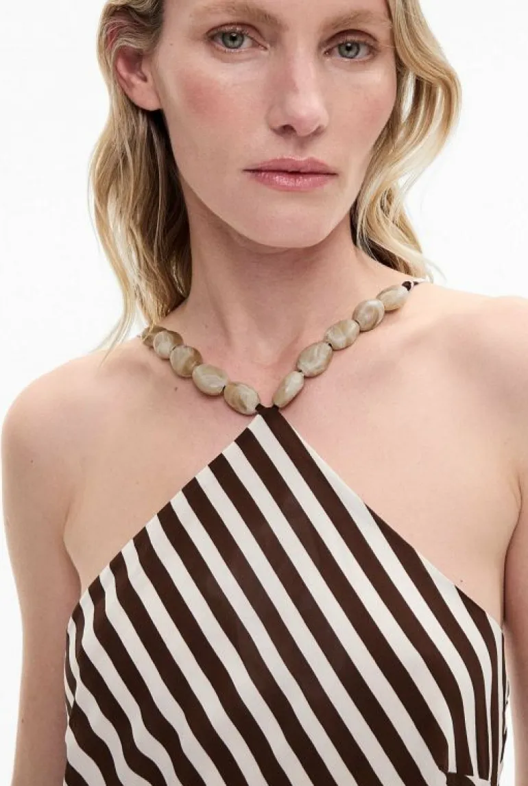 Sale | Dresses^Witchery Stripe Halter Dress ChocolateStripe