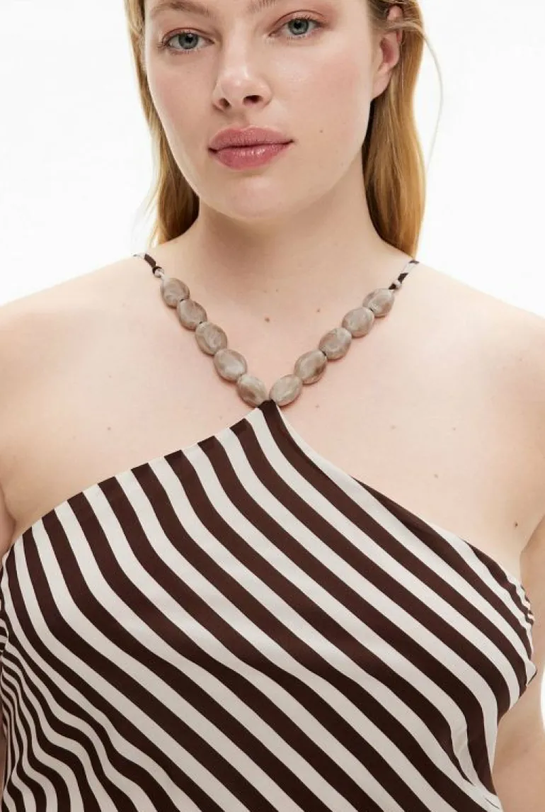 Sale | Dresses^Witchery Stripe Halter Dress ChocolateStripe