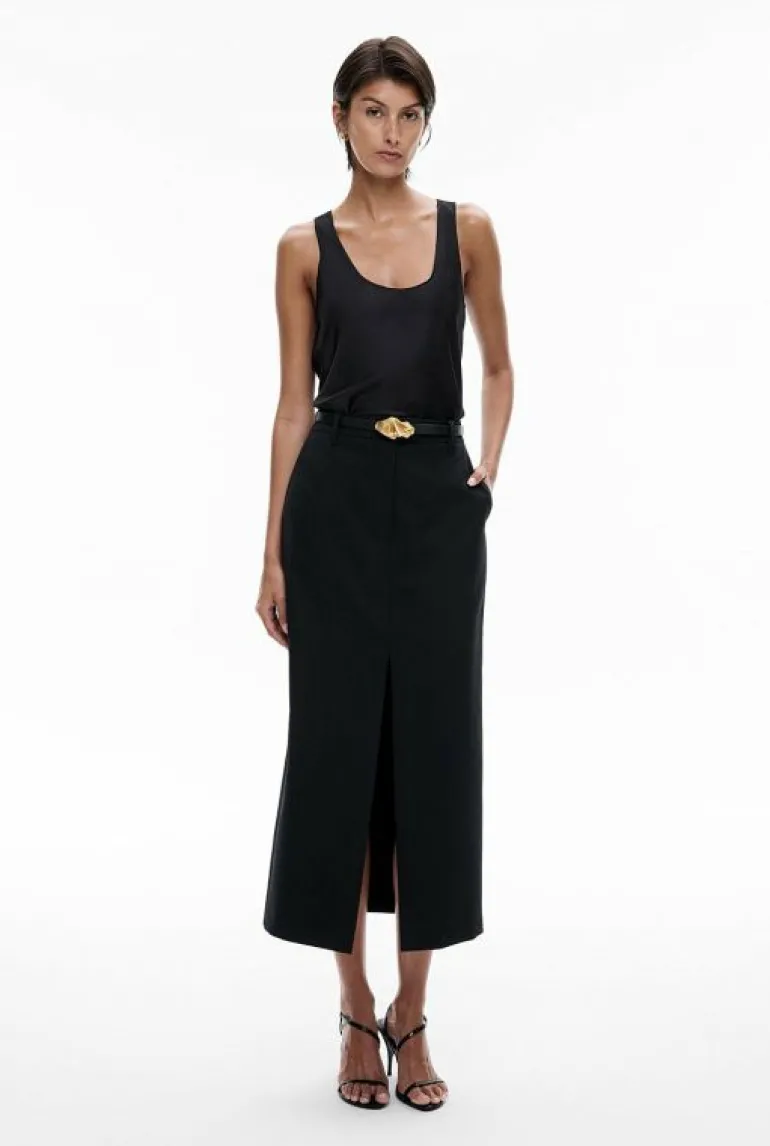 Skirts^Witchery Tailored Midi Skirt Black