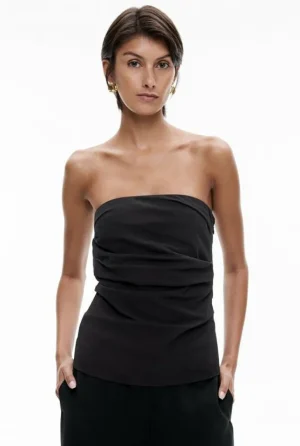 Tops & T Shirts | Shirts^Witchery Textured Bodice Black