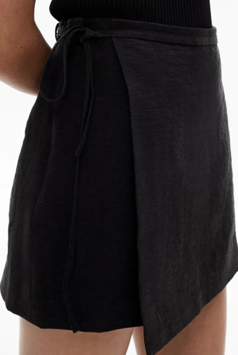 Sale | Skirts^Witchery Tie Detail Wrap Skort Black