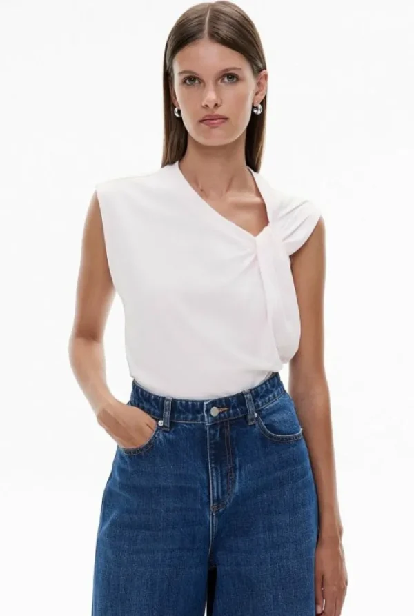 Tops & T Shirts^Witchery Twist Shoulder Tee FreshWhite
