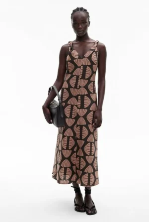 Sale | Dresses^Witchery Twist Strap Midi Dress NutmegPrint