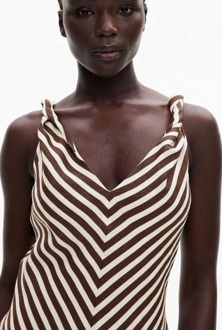 Sale | Dresses^Witchery Twist Strap Midi Dress ChocolateStripe