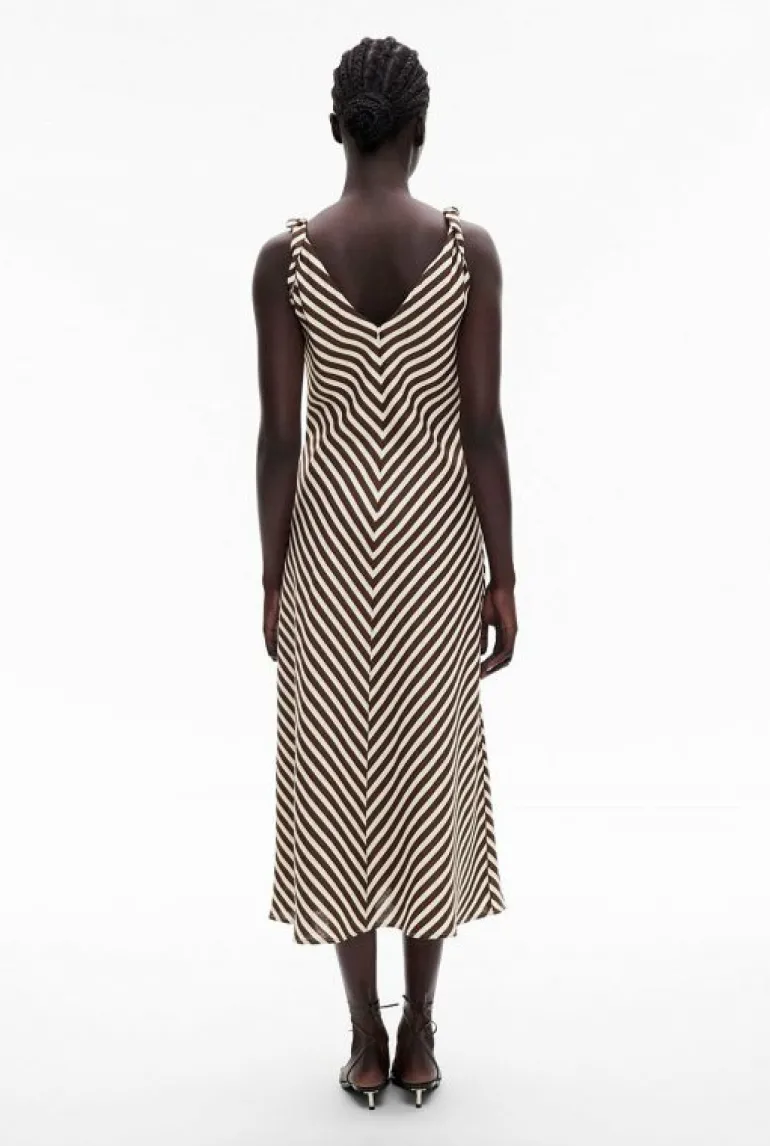 Sale | Dresses^Witchery Twist Strap Midi Dress ChocolateStripe