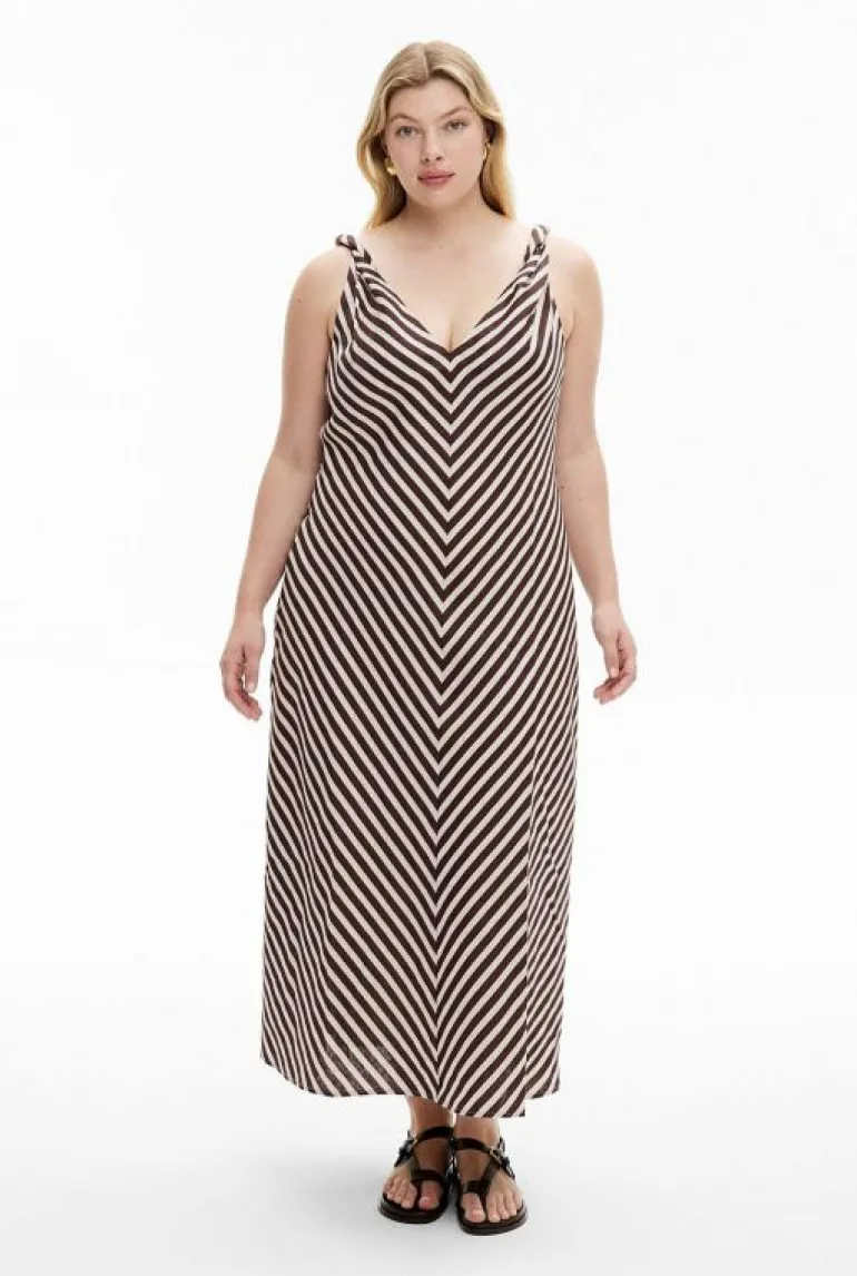 Sale | Dresses^Witchery Twist Strap Midi Dress ChocolateStripe