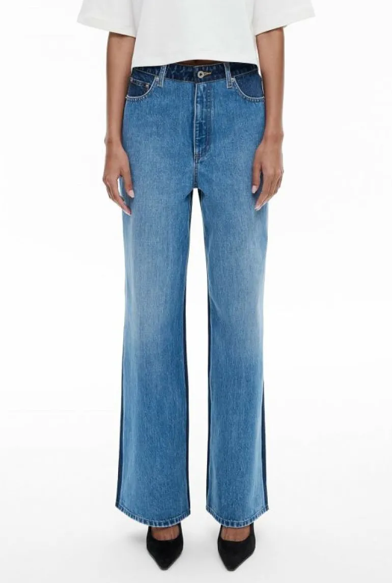 Denim & Jeans^Witchery Two Tone Denim Jean MidIndigo