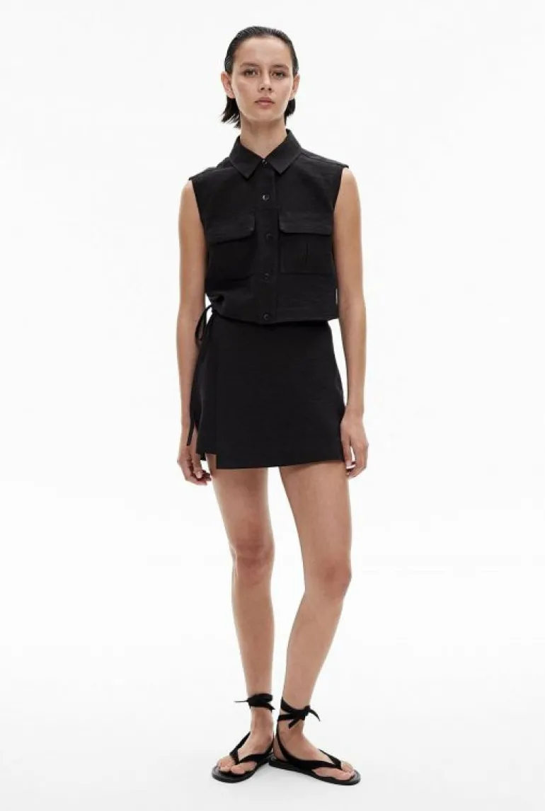 Sale | Tops & T Shirts^Witchery Utility Crop Shirt Black