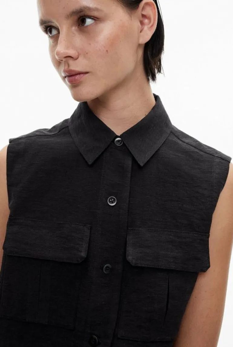Sale | Tops & T Shirts^Witchery Utility Crop Shirt Black