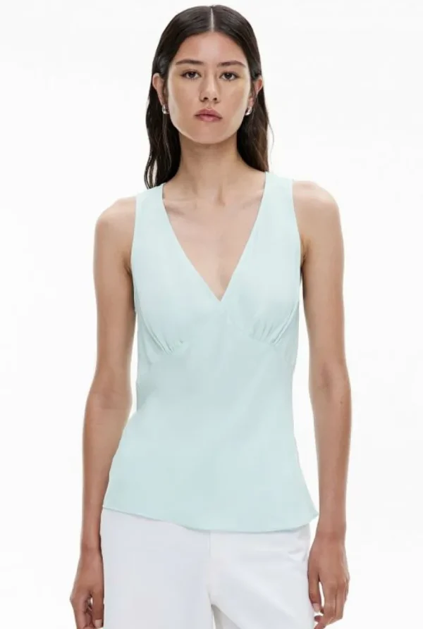 Tops & T Shirts | Shirts^Witchery V Neck Cupro Tank Black