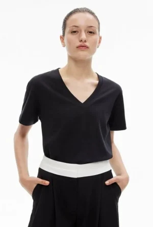 Tops & T Shirts^Witchery V Neck T-Shirt Black