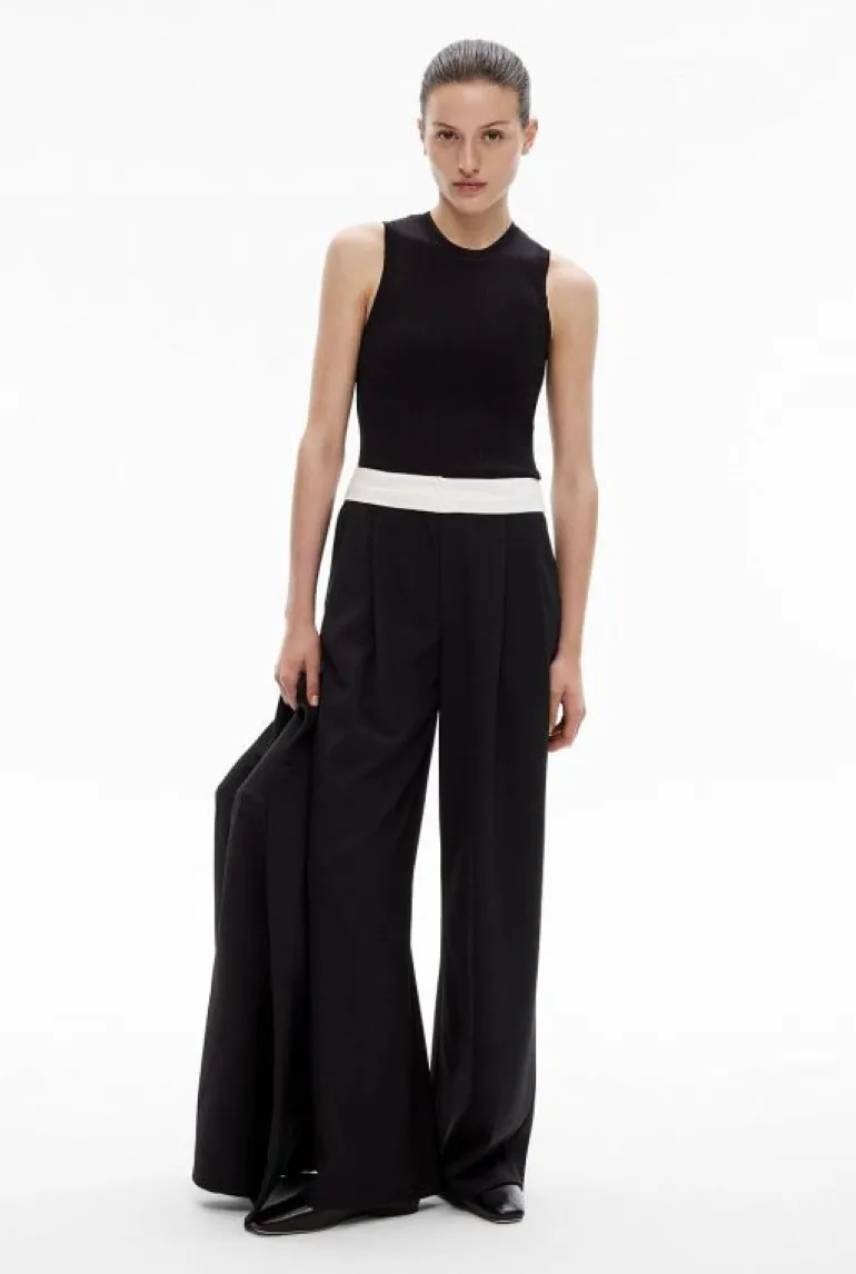 Sale | Tops & T Shirts^Witchery Variegated Knit Tank Black