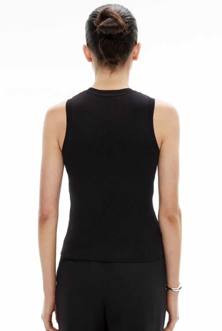 Sale | Tops & T Shirts^Witchery Variegated Knit Tank Black