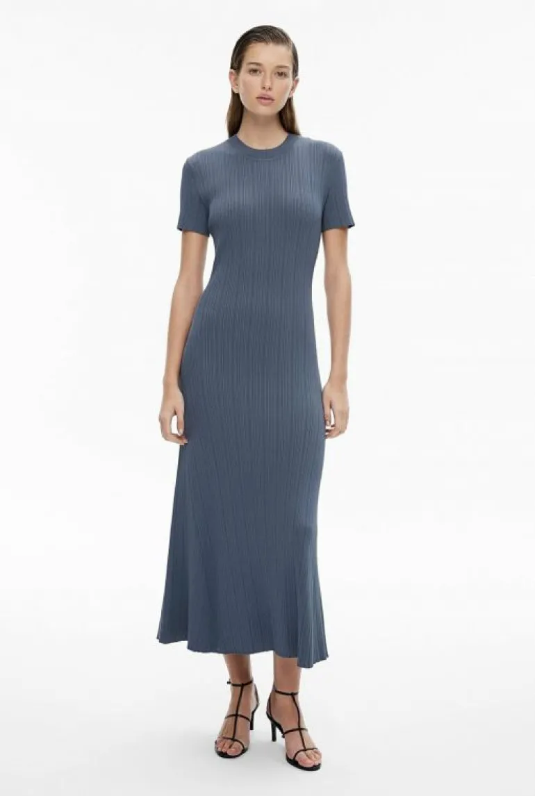 Sale | Knitwear^Witchery Variegated Short Sleeve Knit Dress SlateBlue