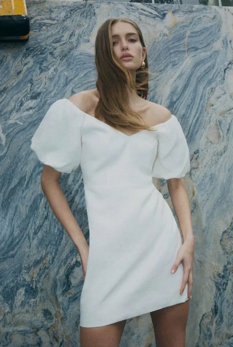 Sale | Dresses^Witchery Wide Neck Mini Dress FreshWhite