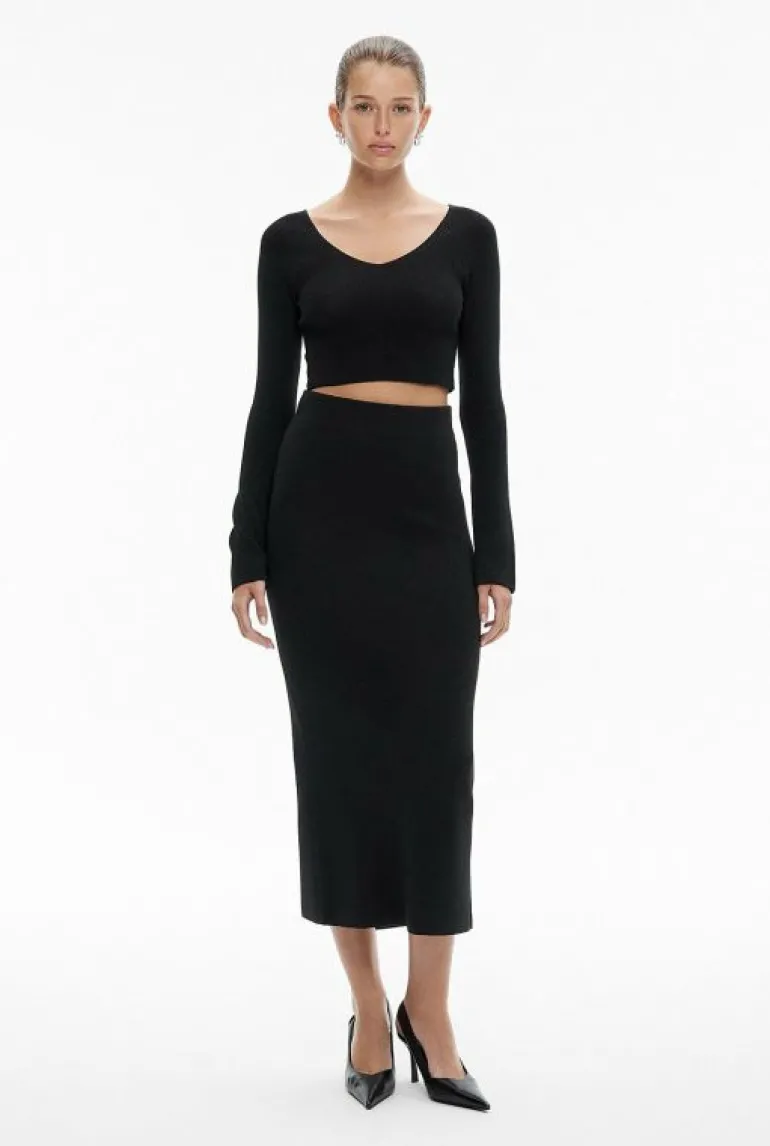 Sale | Tops & T Shirts^Witchery Wide V Neck Knit Black