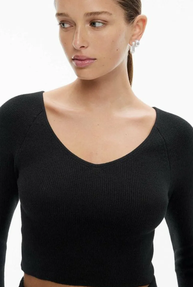 Sale | Tops & T Shirts^Witchery Wide V Neck Knit Black