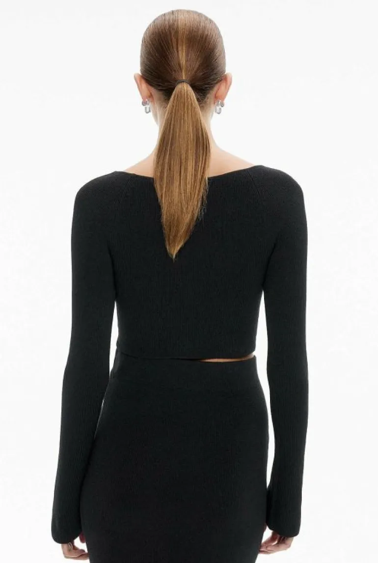 Sale | Tops & T Shirts^Witchery Wide V Neck Knit Black