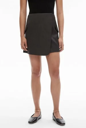 Sale | Skirts^Witchery Wrap Mini Skirt CharcoalMelange