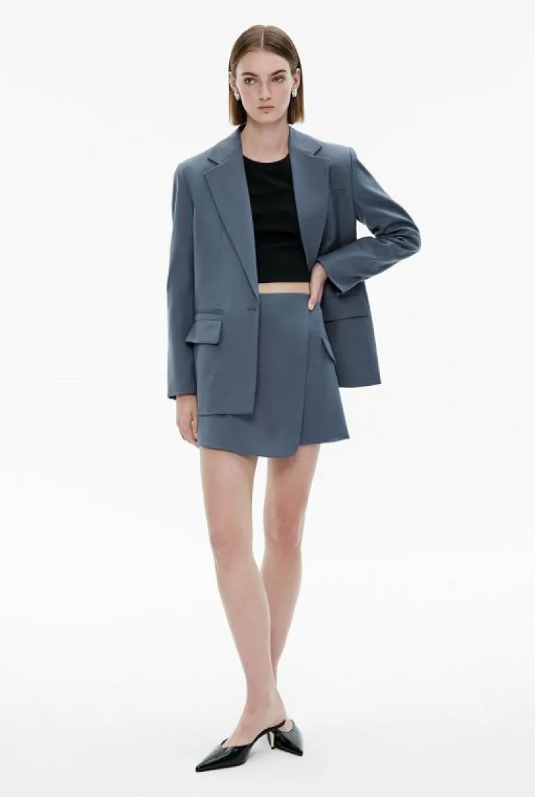 Sale | Skirts^Witchery Wrap Mini Skirt CharcoalMelange