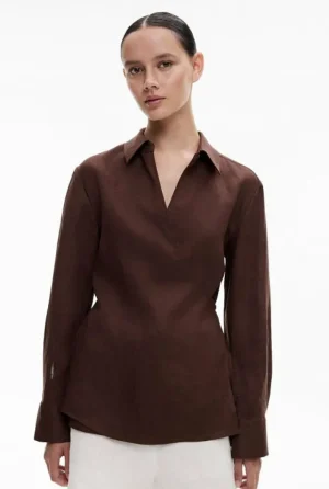 Sale | Shirts^Witchery Wrap Shirt ChocolateBrown